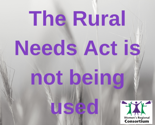 The rural needs act is not being used.