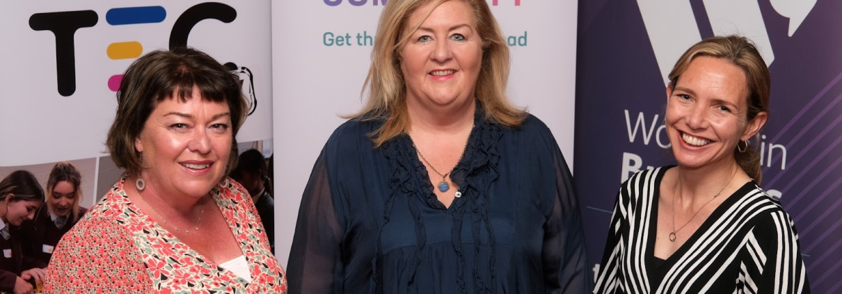 L-R: Lynn Carvill (Chief Executive, WOMEN’STEC), Jacinta Linden (Chief Executive, Bolster Community), Lorraine Acheson (Managing Director, Women in Business NI.)