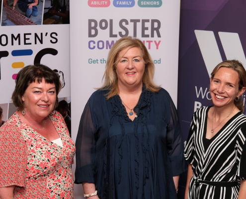 L-R: Lynn Carvill (Chief Executive, WOMEN’STEC), Jacinta Linden (Chief Executive, Bolster Community), Lorraine Acheson (Managing Director, Women in Business NI.)