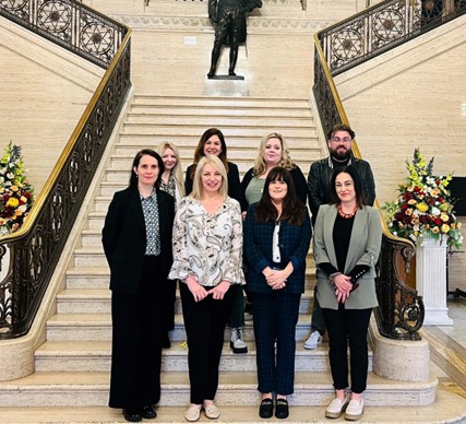 Members of the Cliff Edge Coalition at Stormont for the Opposition Day Debate and Motion on the Two-Child Limit